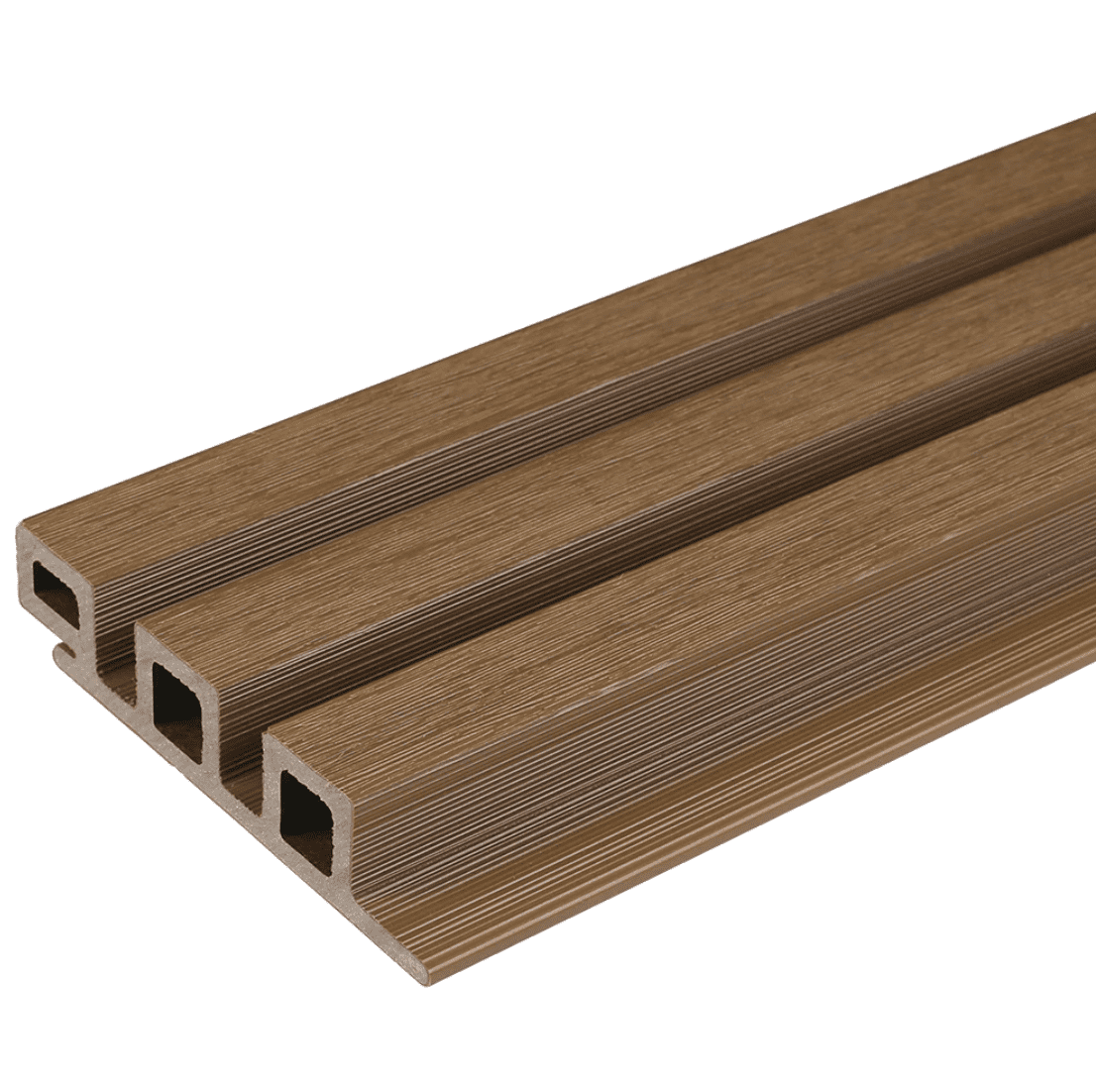 Spiced Oak Composite Slatted Cladding - 2.5m