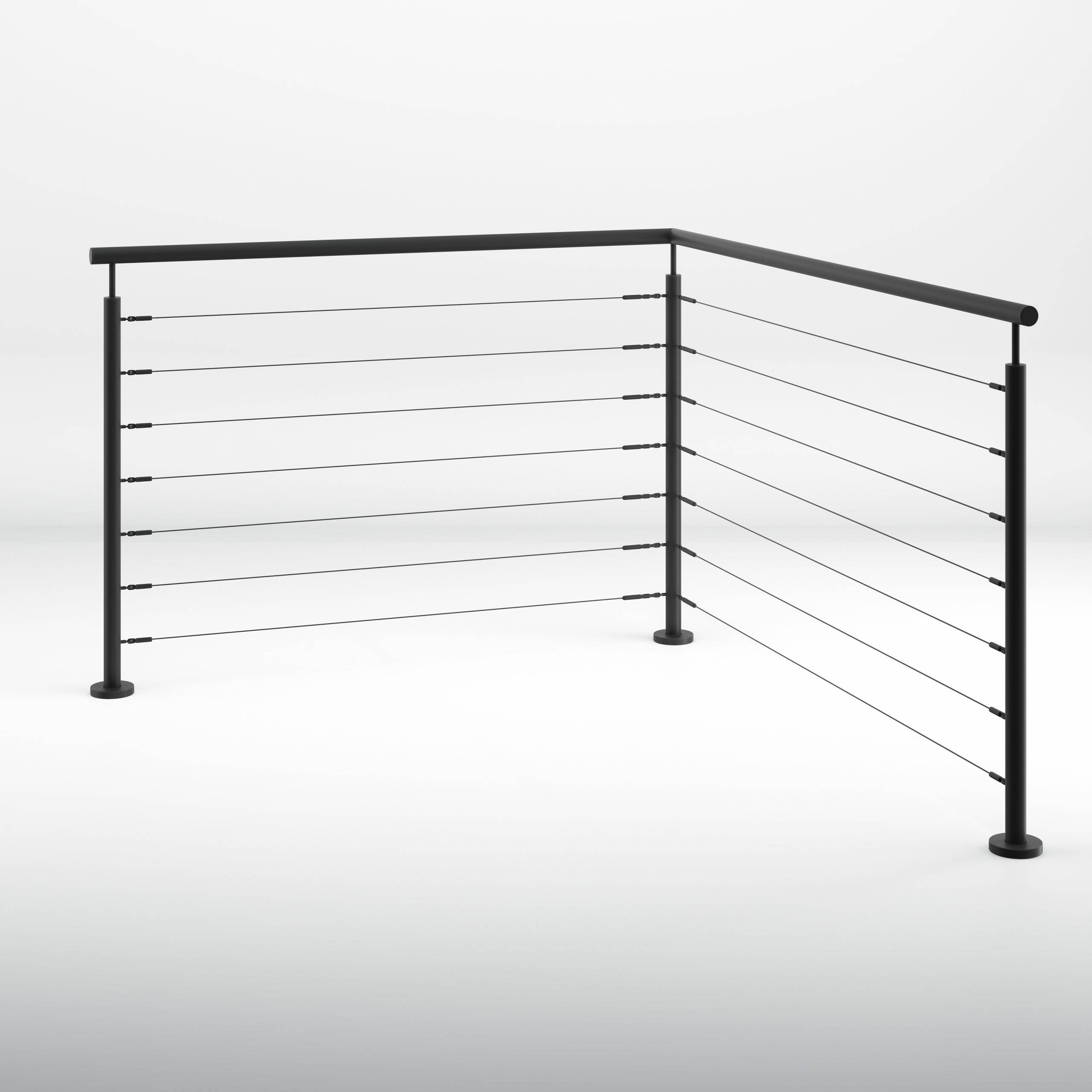 10. Stainless Steel and Wire Black