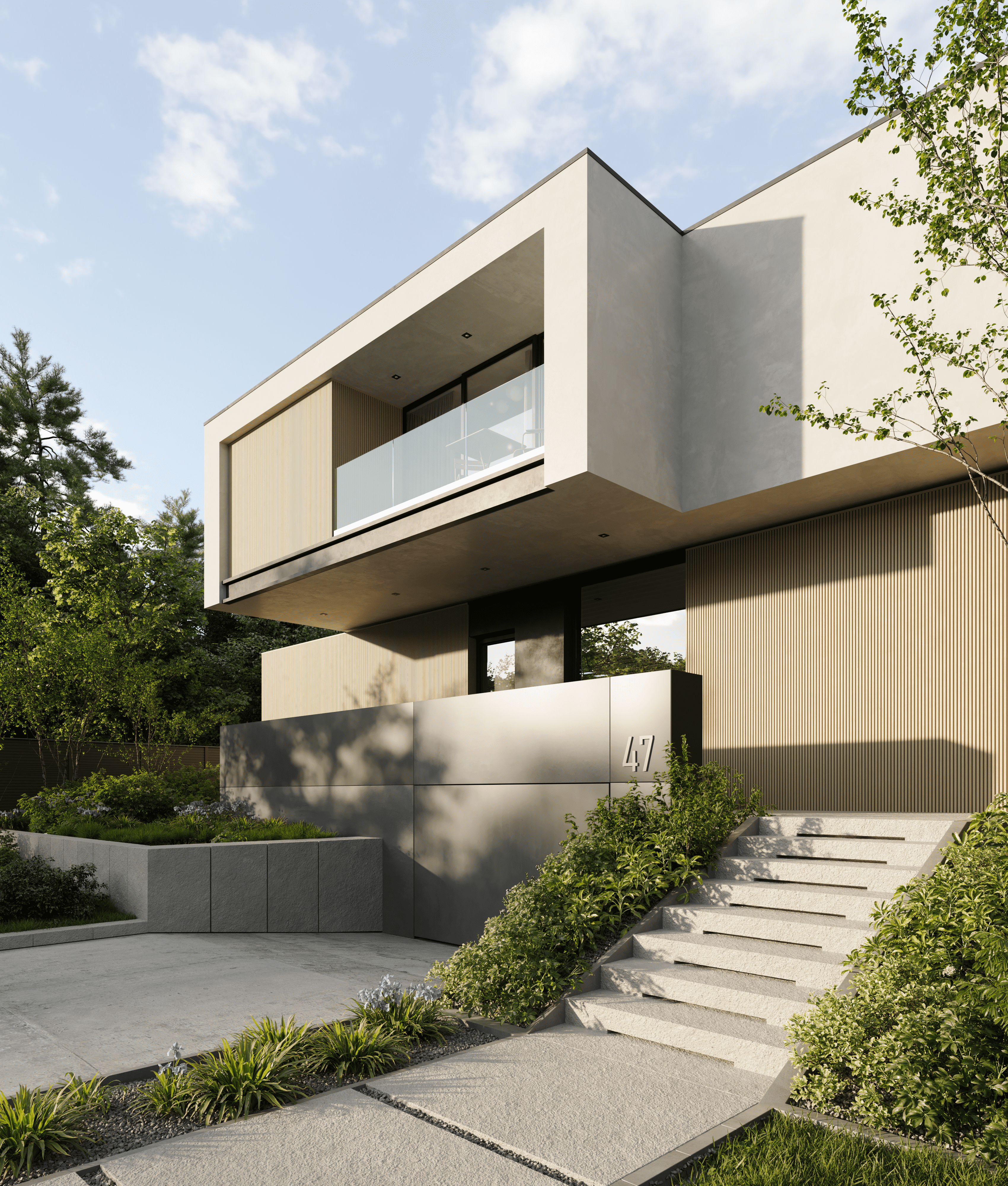 Ecoscape Light Oak Slatted Cladding_Lifestyle 2