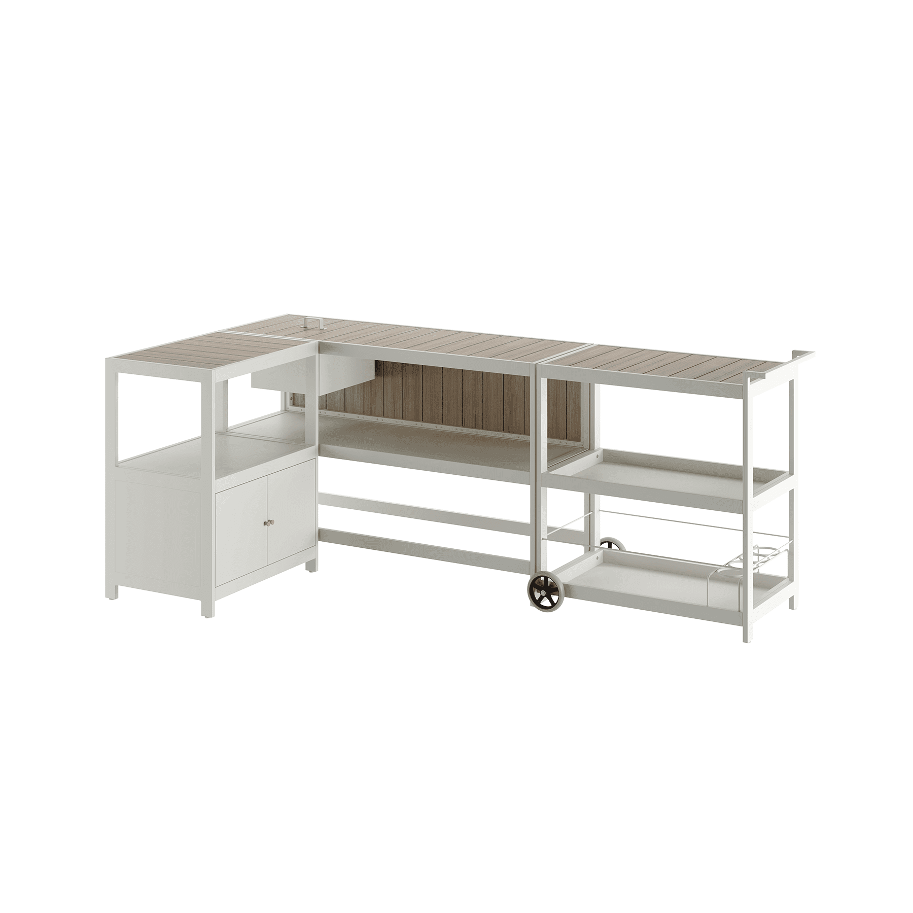 Outdoor Kitchen, Set of 3 Units - Cotton