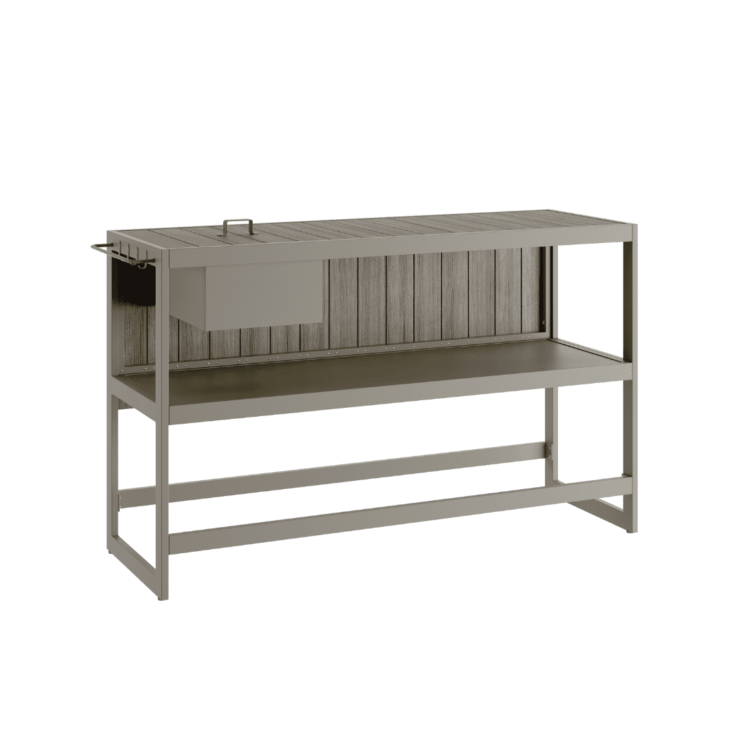 Taupe set of 3 kitchen units 2