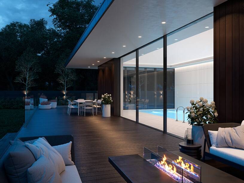 Midnight composite decking project