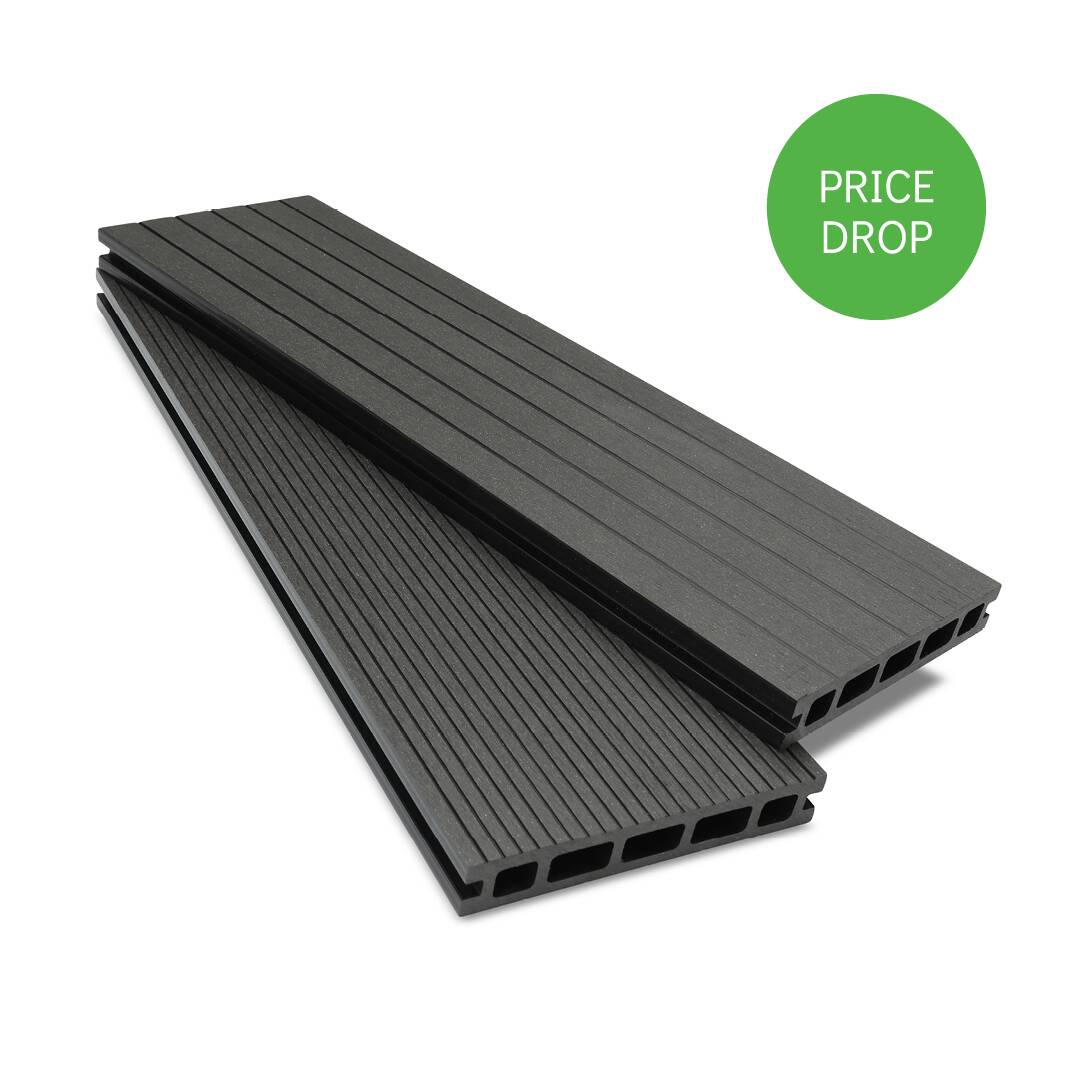 Charcoal Composite Decking Board - 3m