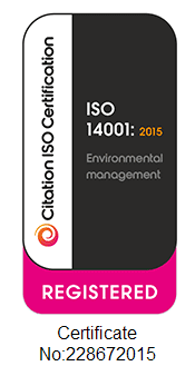 ISO 14001:2015 certified