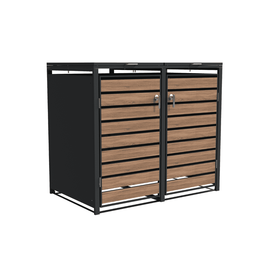 Double lid woodgrain & charcoal 2