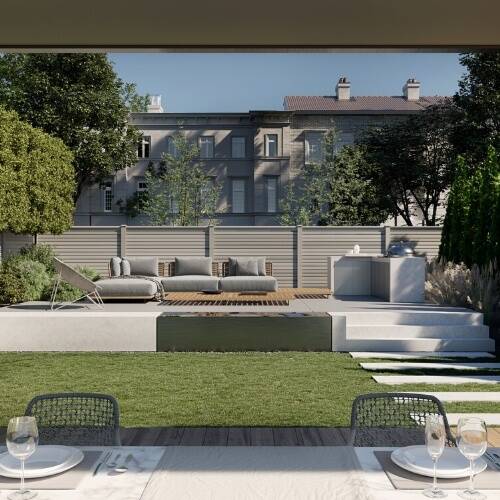 Antique Composite Fence Panels