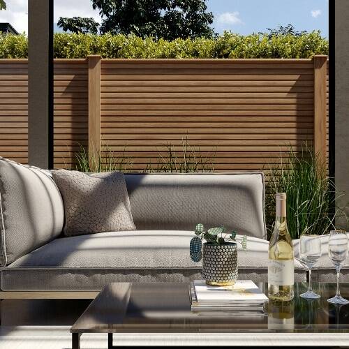 Cedar Composite Fence Panels