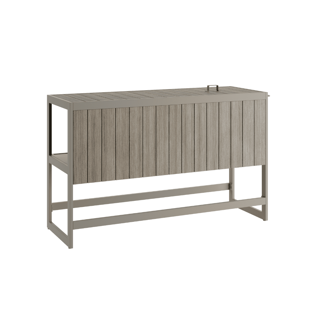 Taupe Set of 3 kitchen units 1
