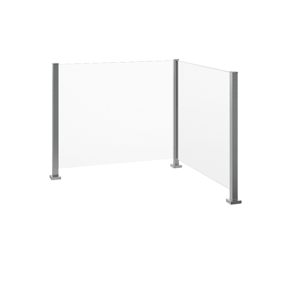 ECOAB_ Ecoscape Aluminium and Glass balustrade Satin Anodised no handrail_02